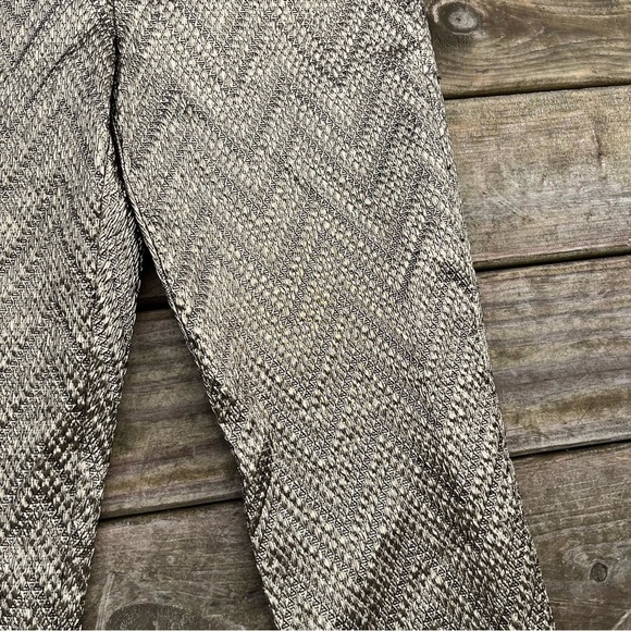Trina Turk Gold Metallic Straight Leg Pants Weave Size 4 - Picture 5 of 12